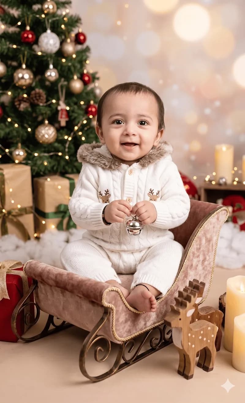 Diwali festival baby portrait